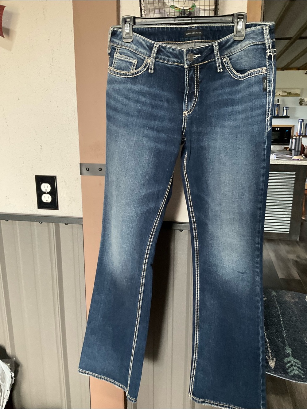 Silver Jeans Women's Dark Wash Flare Jeans